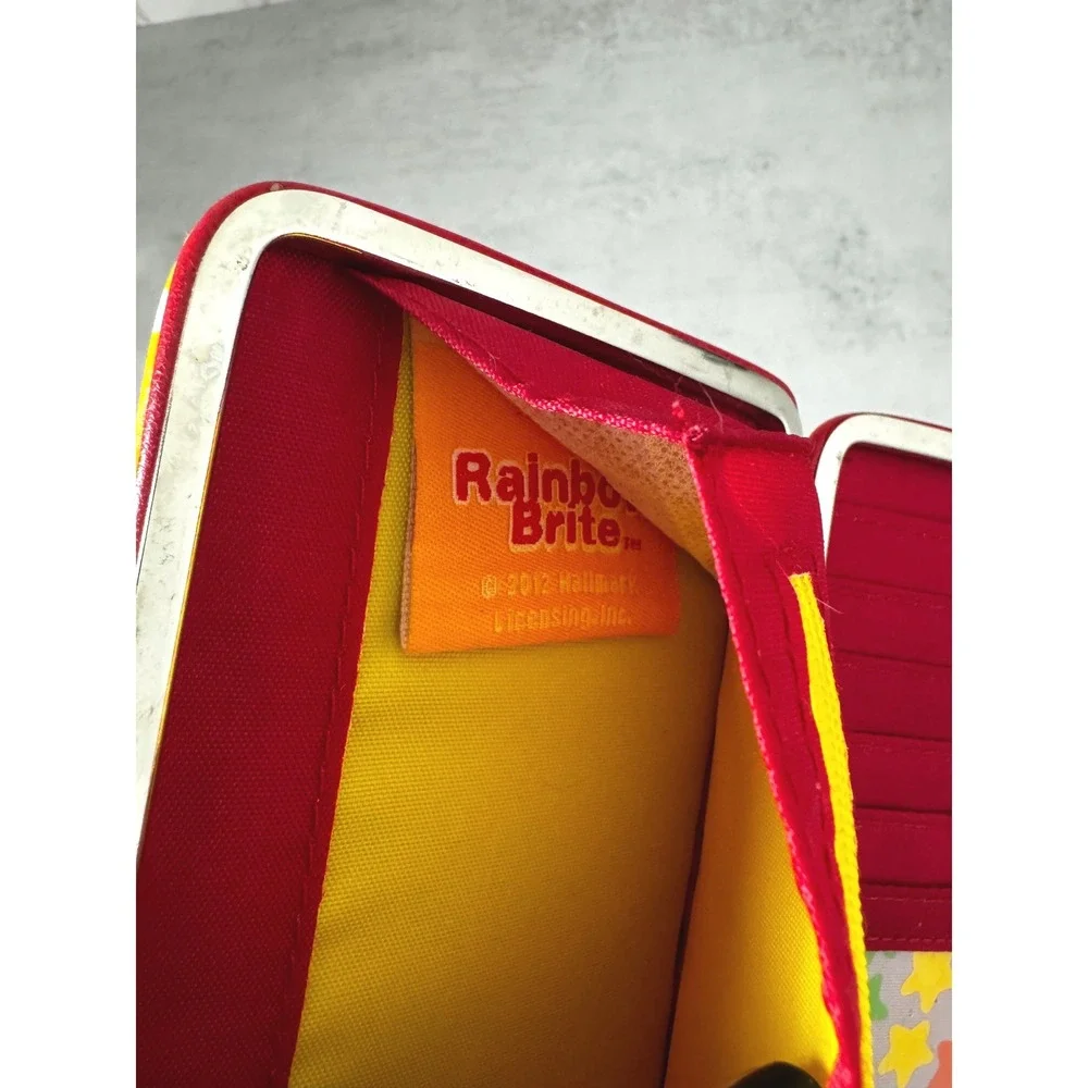 Rainbow Brite Wallet Womens OS White Star Hinge Clutch Hallmark 2012 Retro 80s